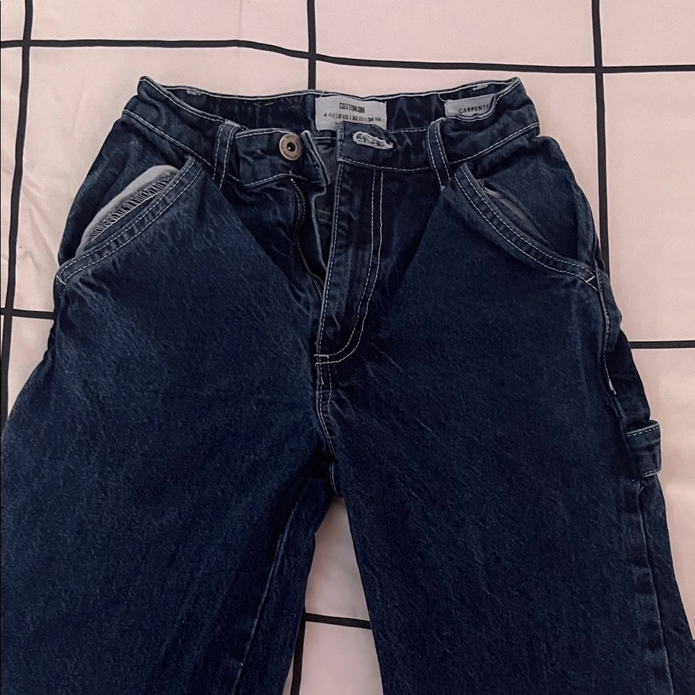 COTTON:ON Carpenter Dark Blue Jeans